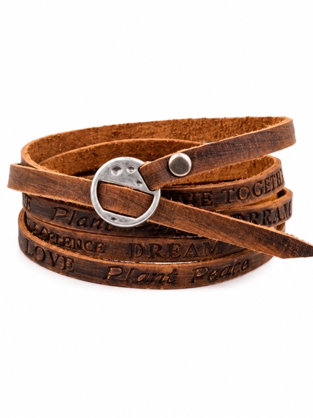 New Free Spirit Leather Wrap Bracelet